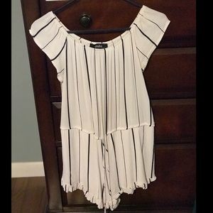 OTS Striped Romper